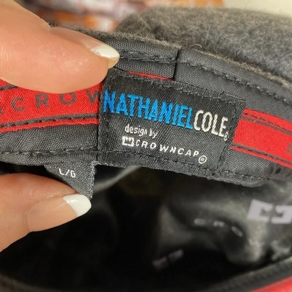 Nathaniel Cole Grey Classic Crown Cap Wool Lined Grey Size L - Picture 8 of 12